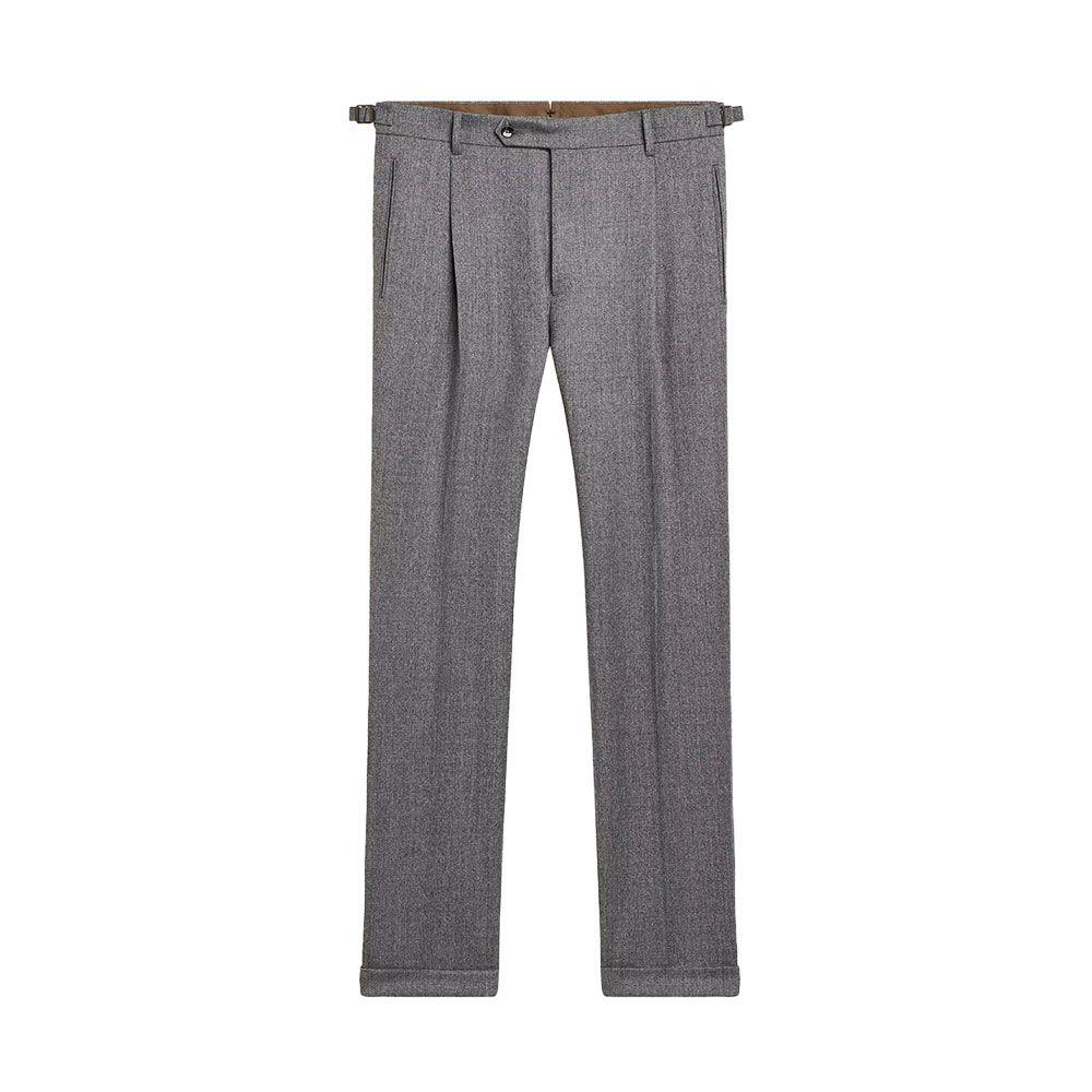BERWICH platinum srednje sive muške retrolux pantalone