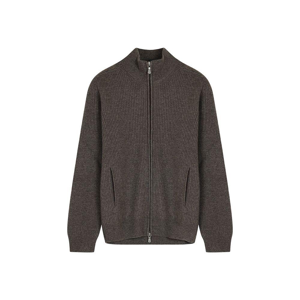 BARBA svijetlo braon muški džemper od kašmira