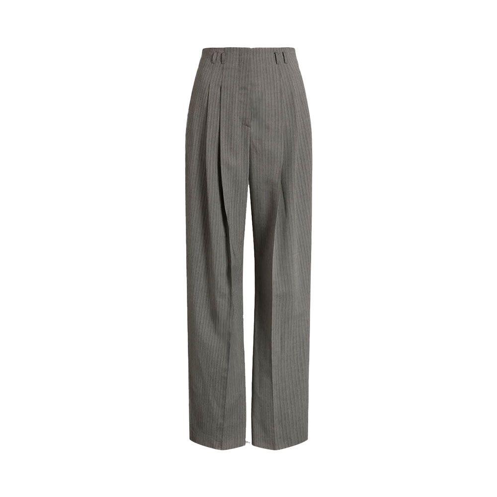 ALBERTA FERRETTI sive široke pantalone na falte