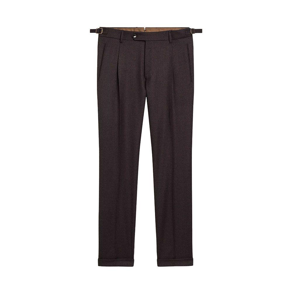 BERWICH tamno braon muške retrolong pantalone