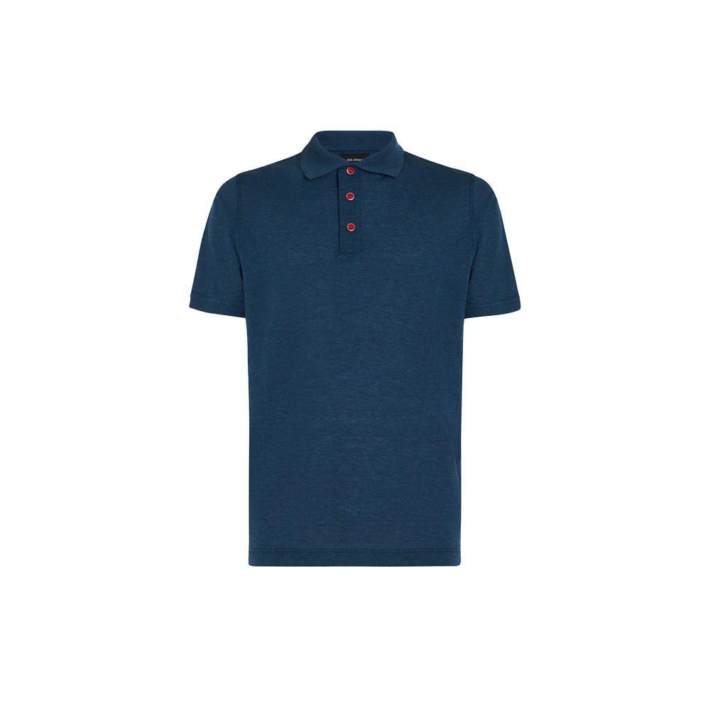 KITON plava muška polo majica