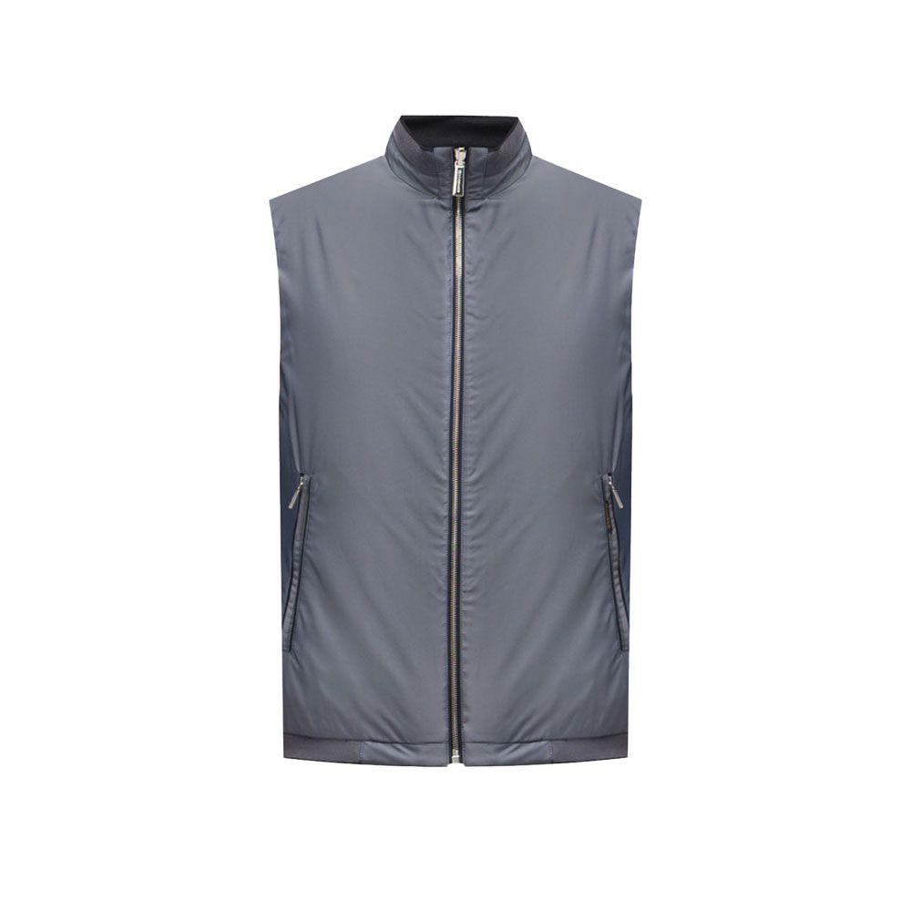 MOORER FIORESI-WK denim-teget muški prsluk sa dva lica