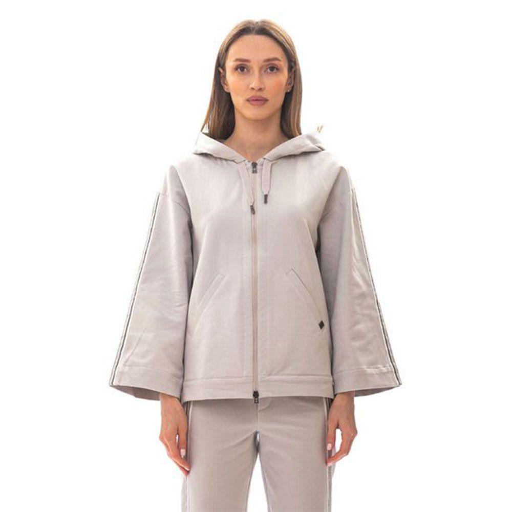 PANICALE sivi ženski duks sa kapuljačom