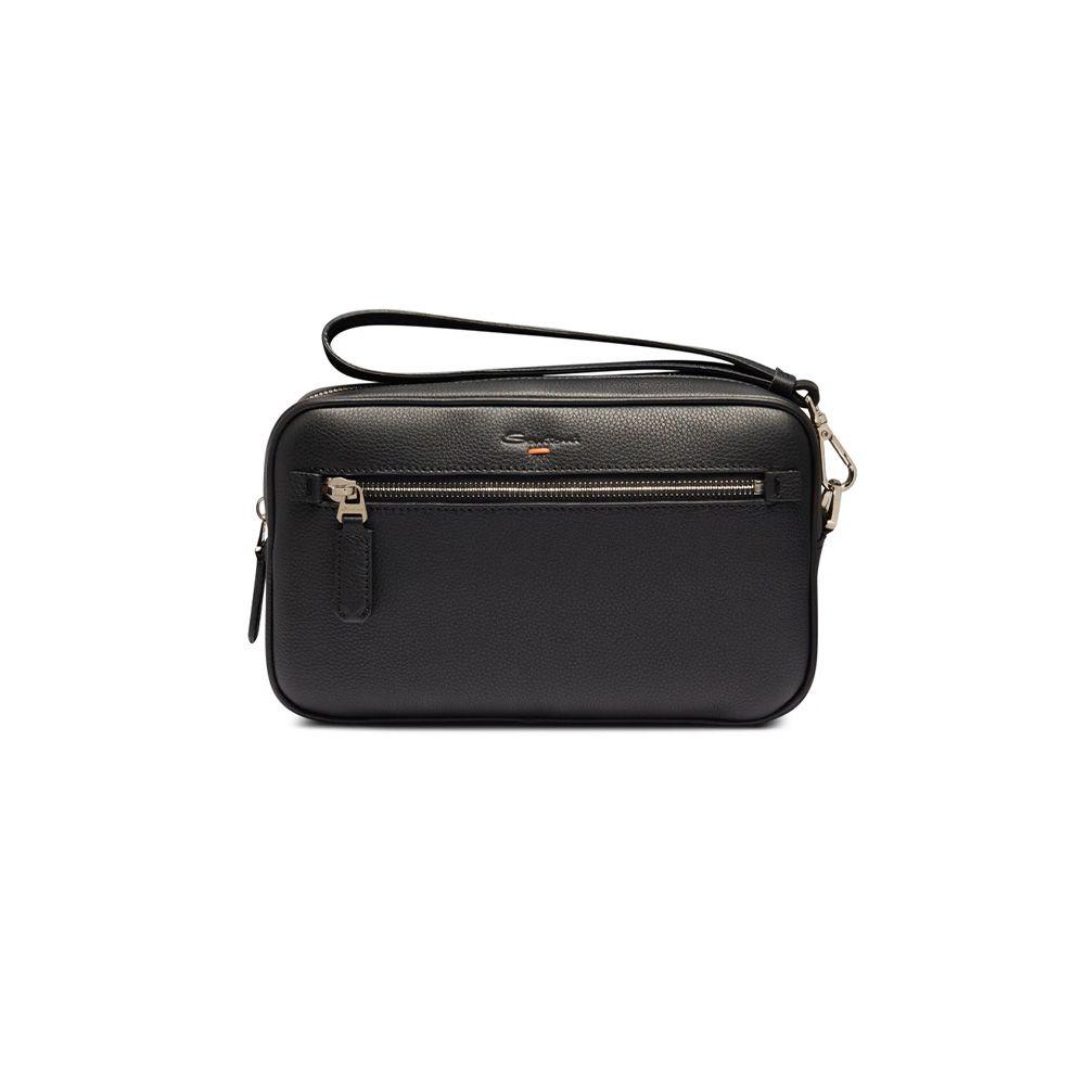 SANTONI crna muška torba