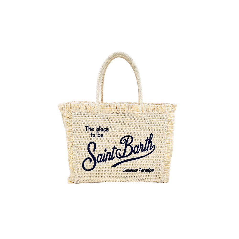 MC2 SAINT BARTH Vanity Raffia svijetlo bež ženska torba