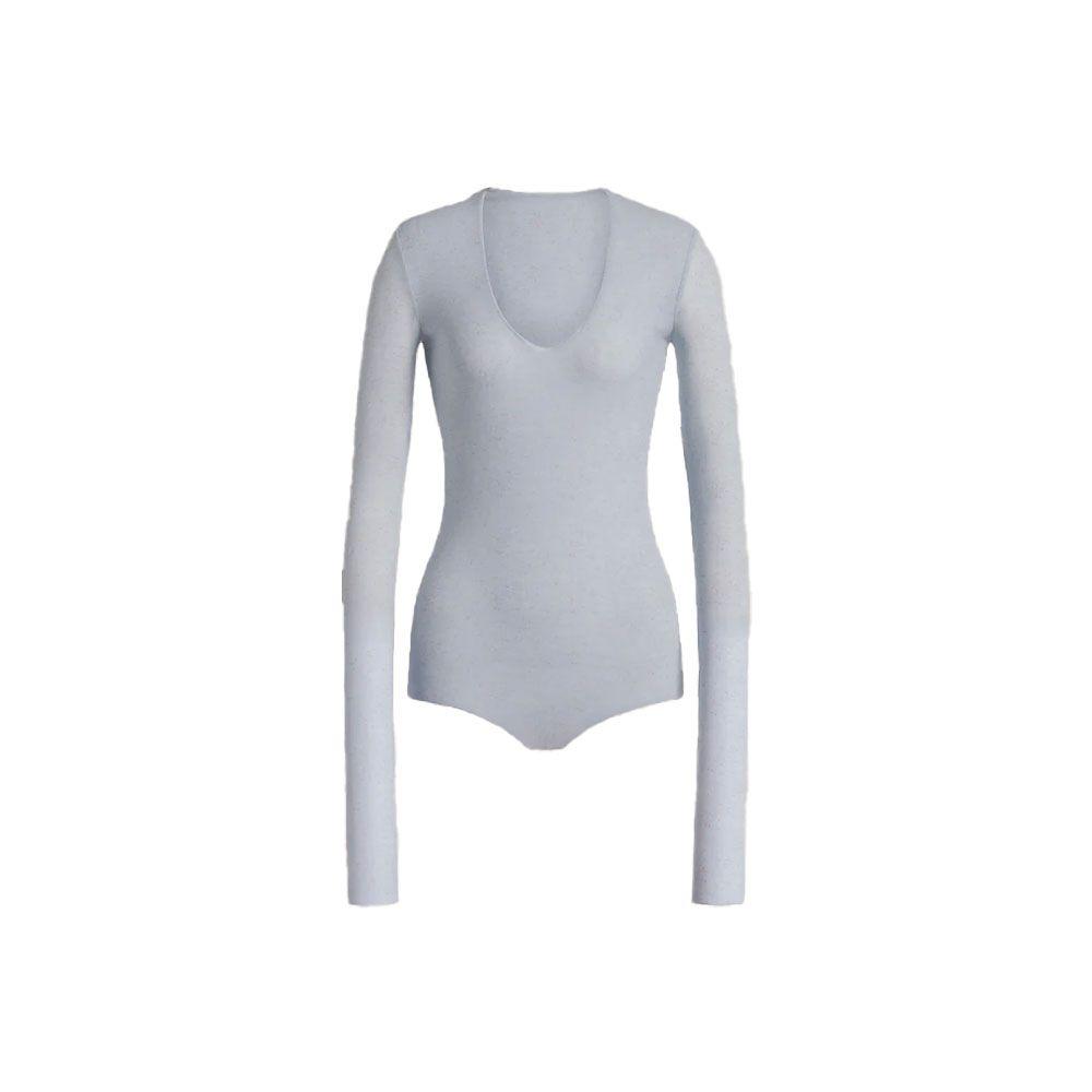 ALBERTA FERRETTI plava majica od tila