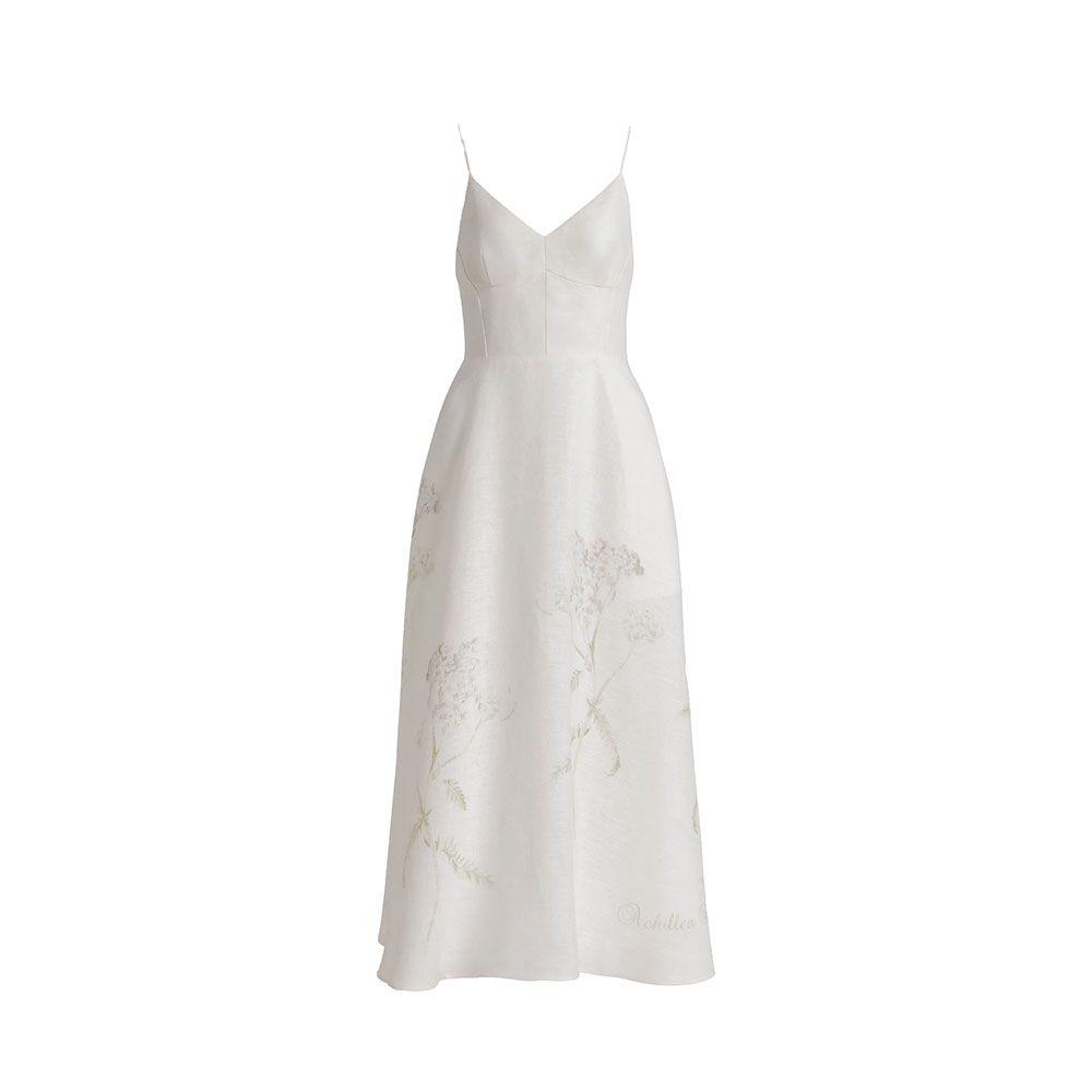 ALBERTA FERRETTI mliječno bijela ženska haljina