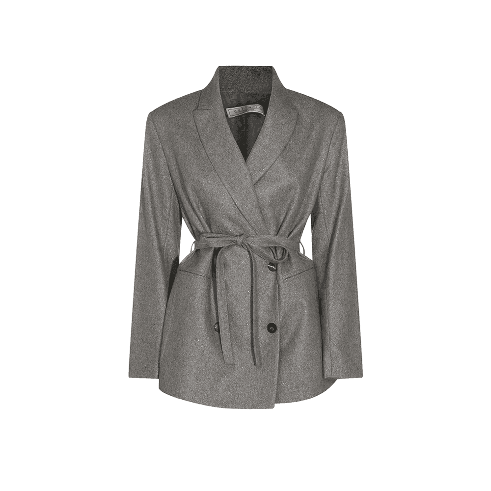 ANTONELLI svijetlo sivi ženski sako na vezanje