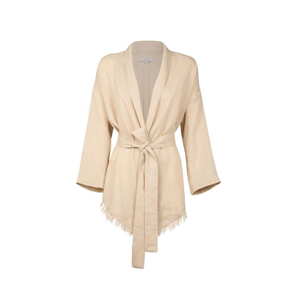 ANTONELLI Katia bež laneni sako