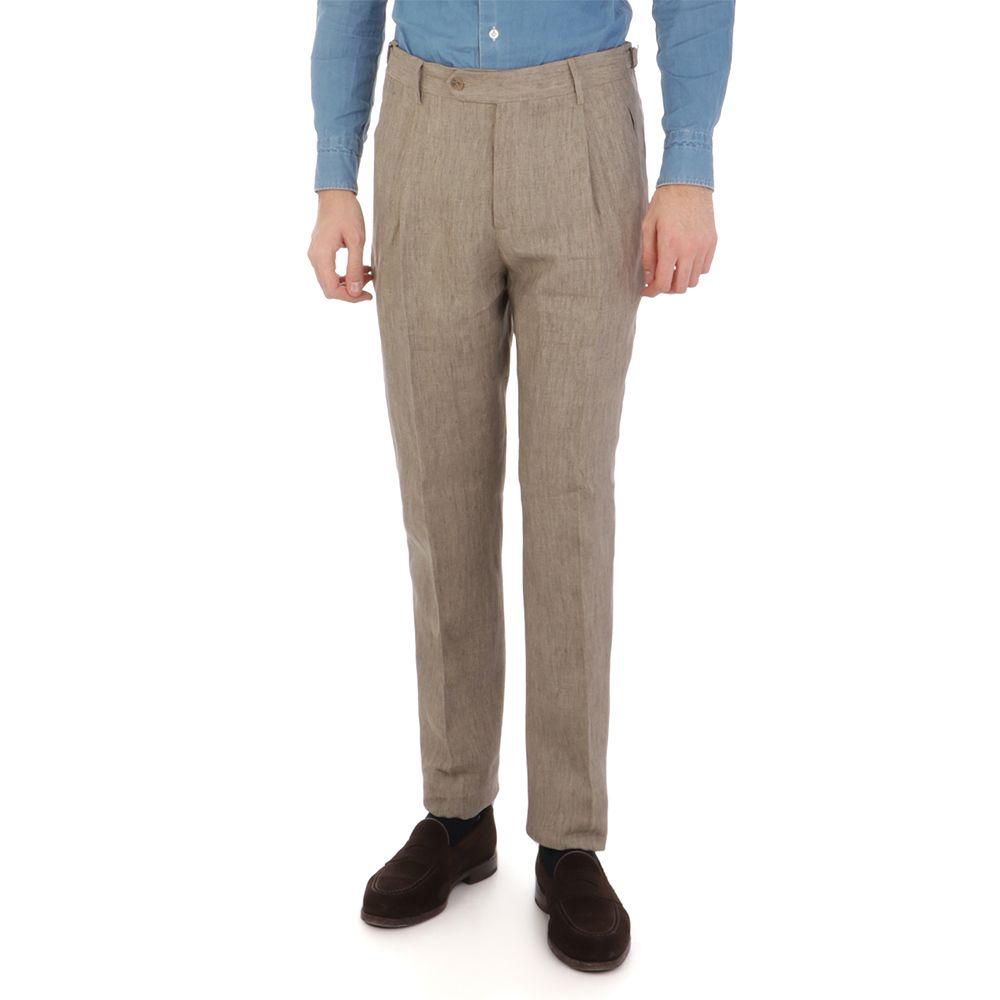 BERWICH Retrolong svijetlo braon muške pantalone
