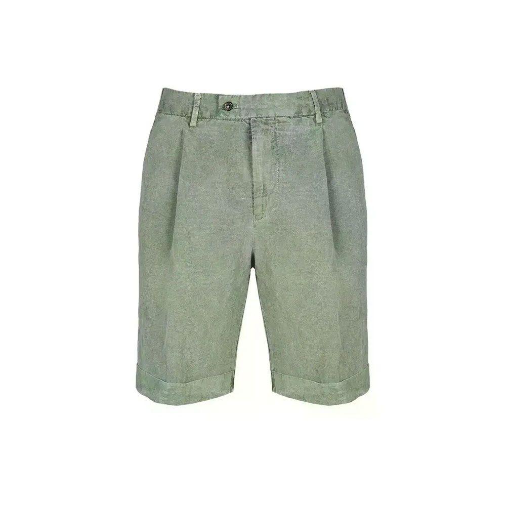 BERWICH maslinaste muške bermude od lana