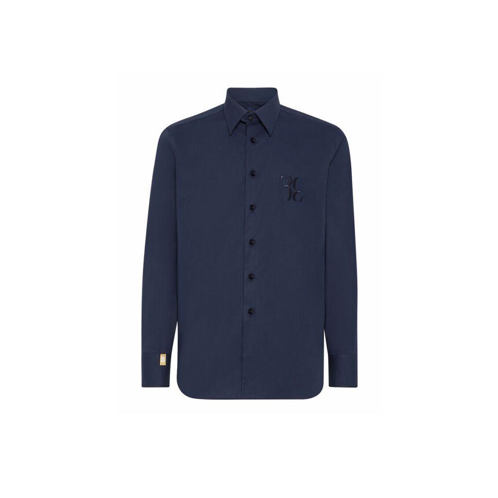 BILLIONAIRE slim fit teget muška košulja