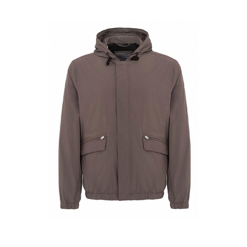 CORNELIANI svijetlo braon muška jakna sa kapuljačom