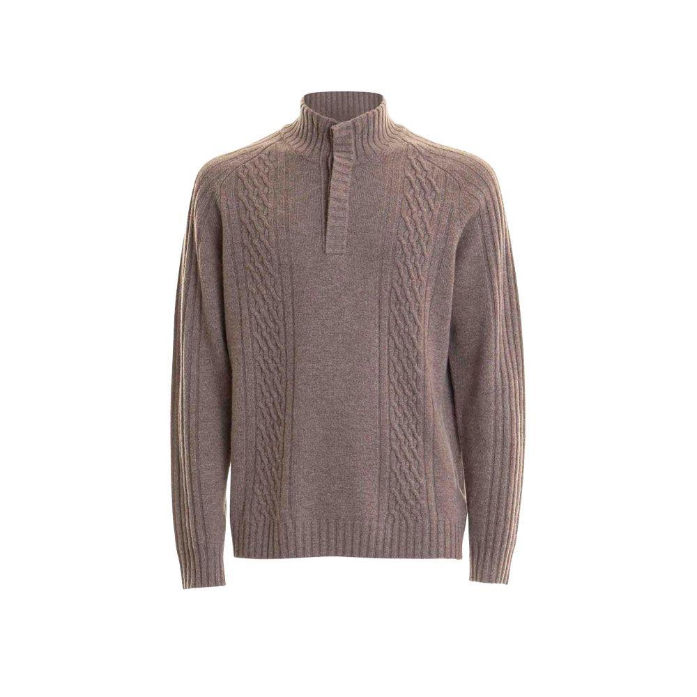 CORNELIANI svijetlo braon muški džemper