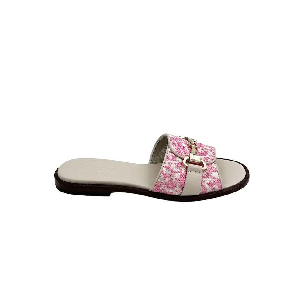 DOUCAL'S bijelo-roze ženske papuče