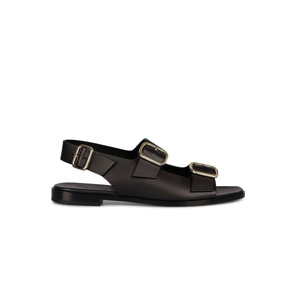 DOUCAL'S tamno braon ženske kožne sandale