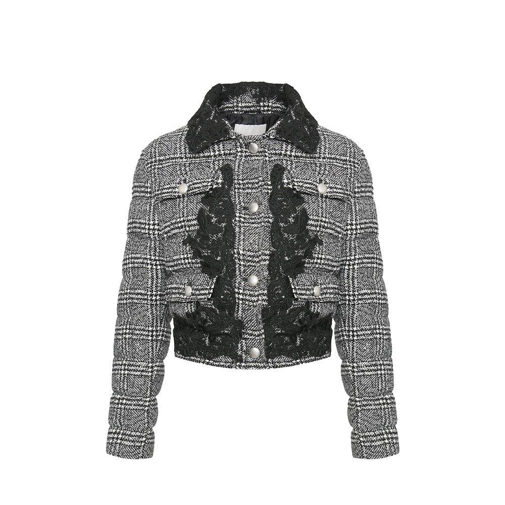 ERMANNO SCERVINO crno-bijela ženska jakna