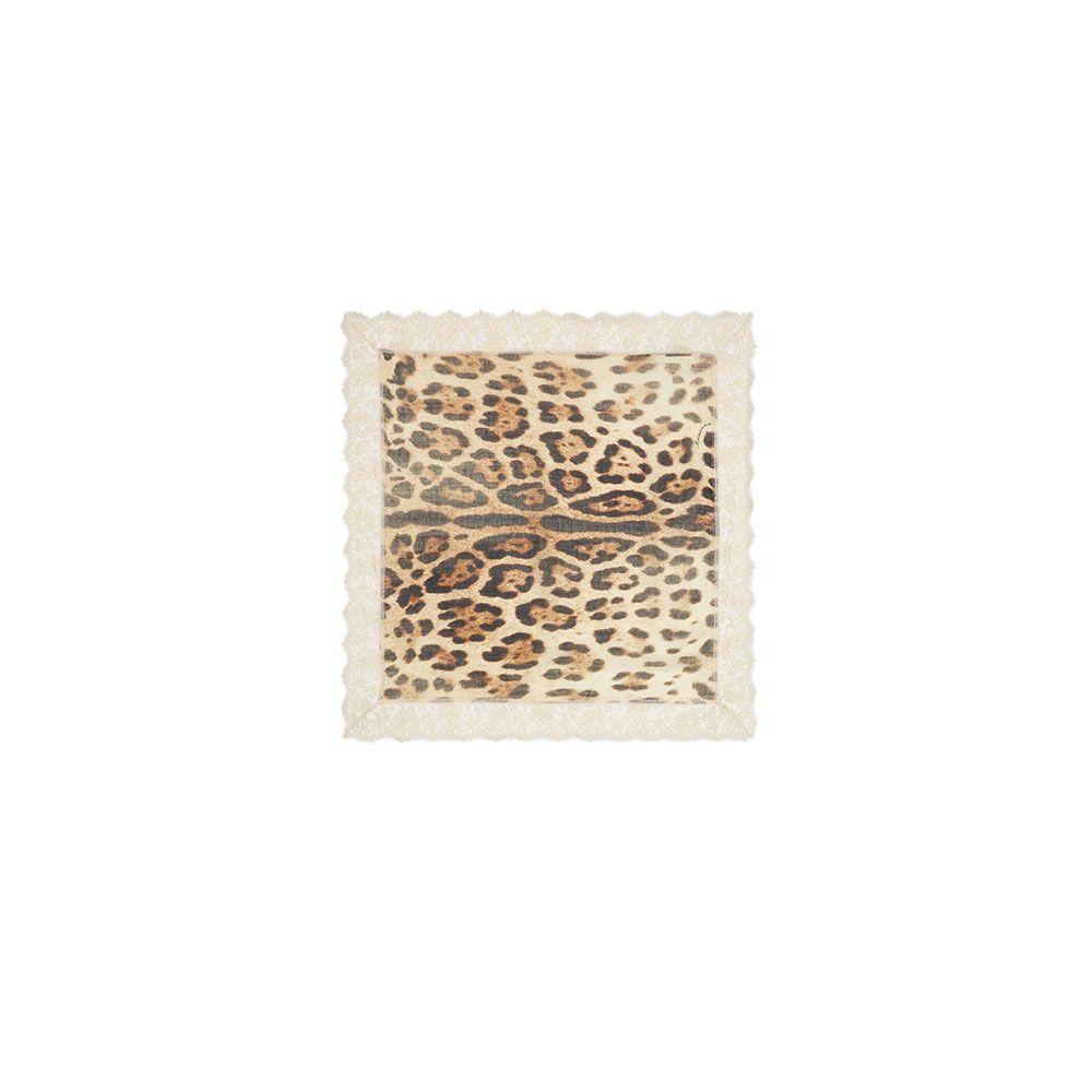ERMANNO SCERVINO marama sa leopard printom i čipkom