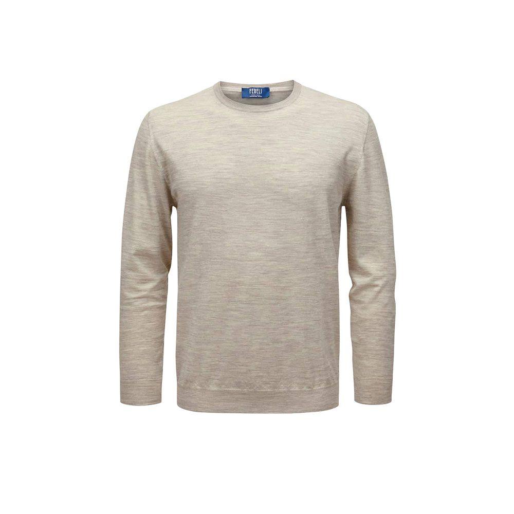 FEDELI bež-sivi muški džemper