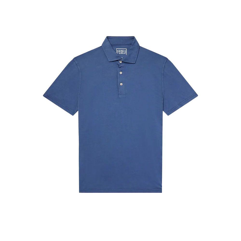FEDELI tamno plava polo muška majica