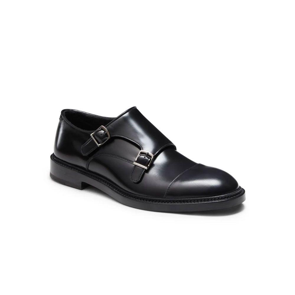 FRATELLI ROSSETTI Derby crne muške double-buckle cipele