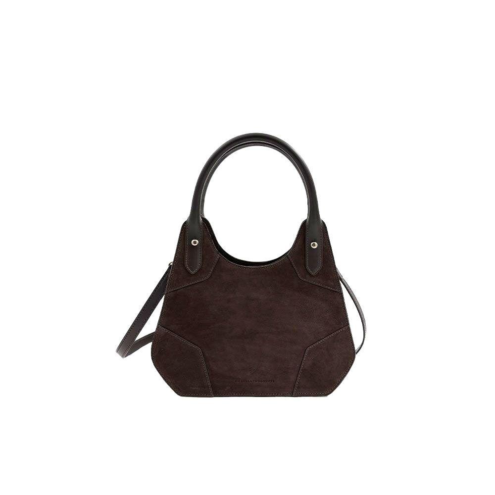 FRATELLI ROSSETTI Emma braon mala ženska tašna od brušene kože