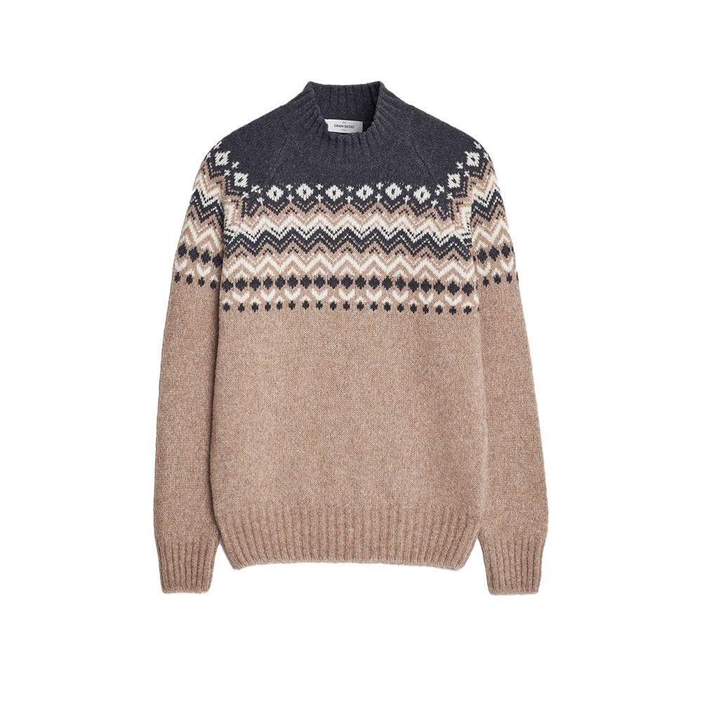 GRAN SASSO bež-sivi muški džemper