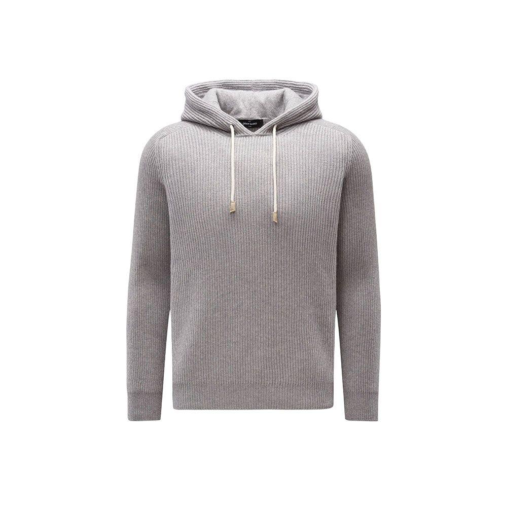 GRAN SASSO sivi muški džemper sa kapuljačom