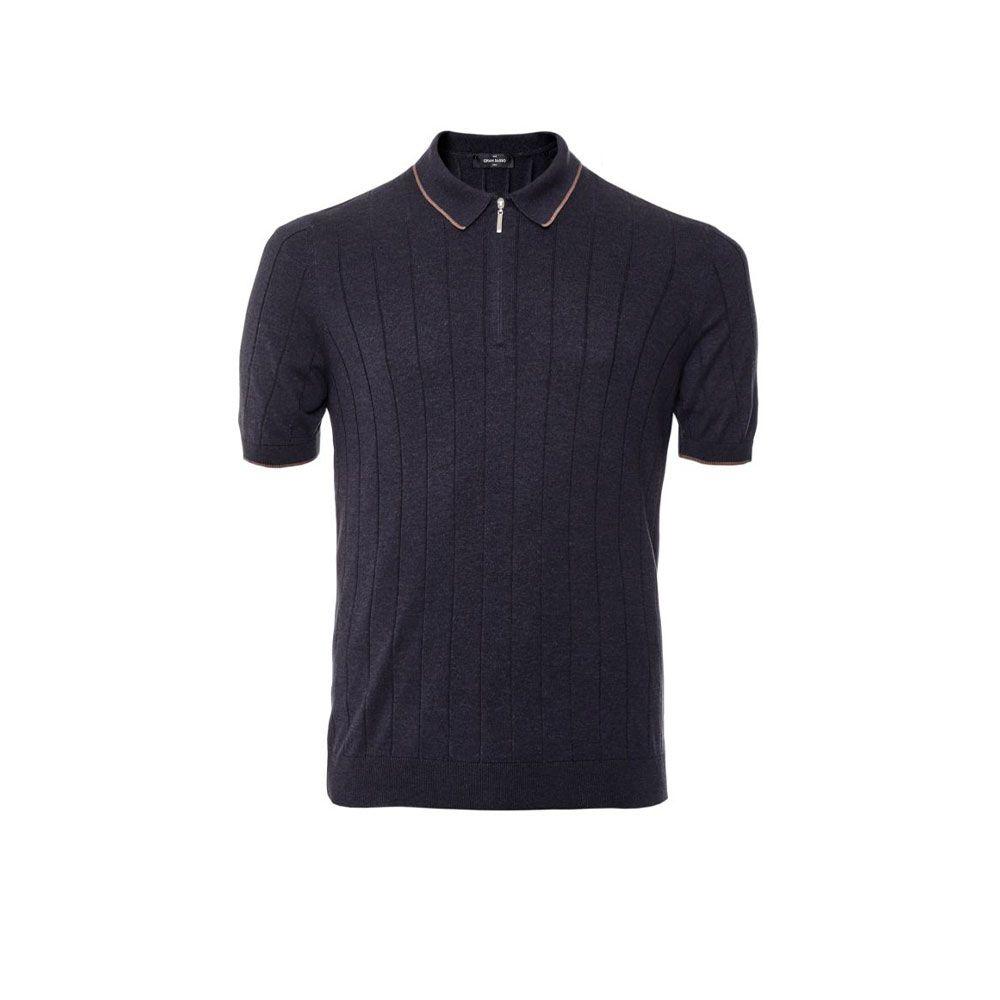 GRAN SASSO teget polo muška majica od svile