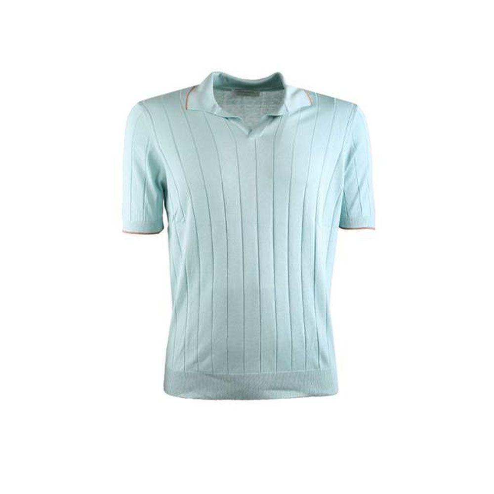 GRAN SASSO tirkizna polo muška majica od svile