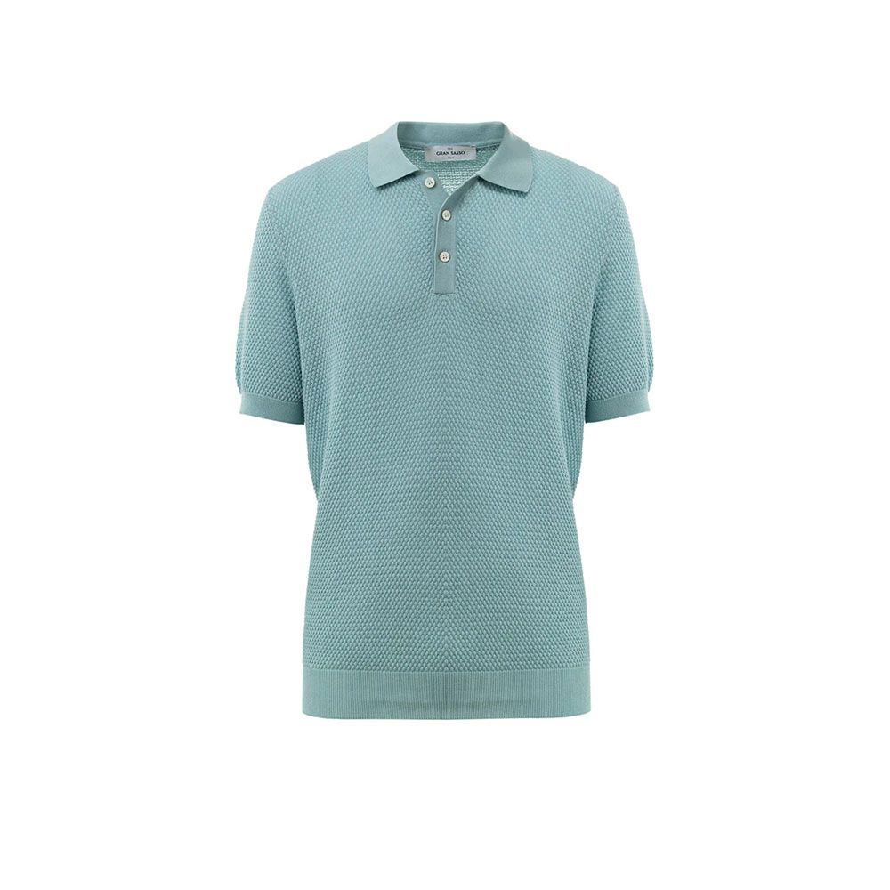 GRAN SASSO tirkizna polo muška končana majica
