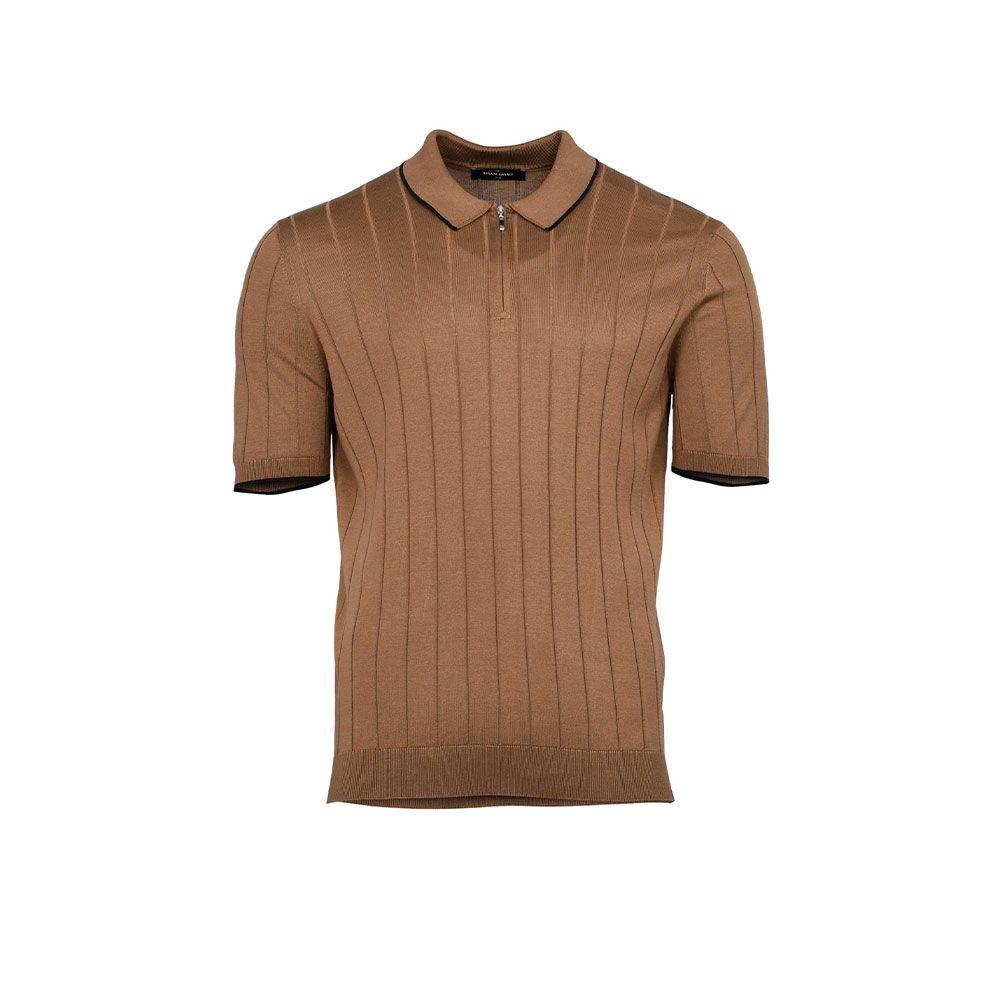 GRAN SASSO braon polo muška majica od svile