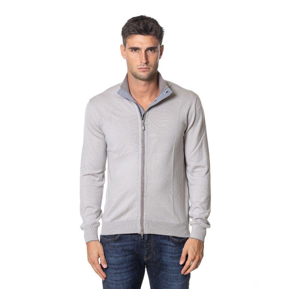 GRAN SASSO bež muški džemper sa rajsferšlusom