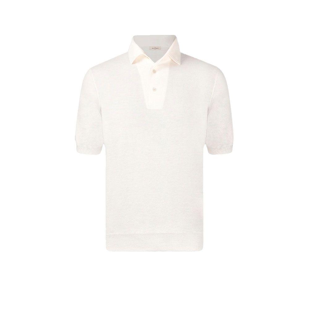 GRAN SASSO mliječno bijala polo muška majica