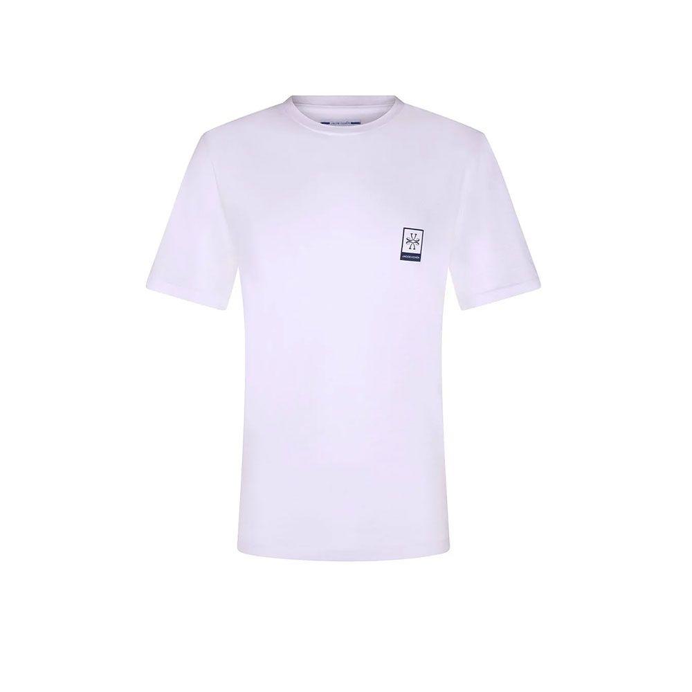 JACOB COHEN bijela muška majica sa malim teget logom