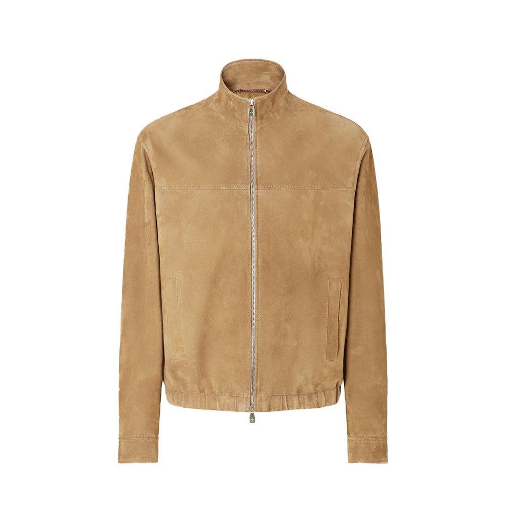 JACOB COHEN tamno bež muška jakna od antilopa