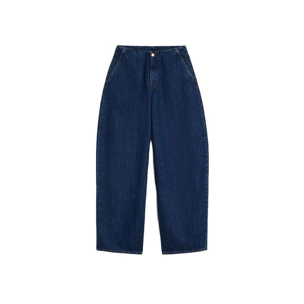 JIL SANDER tamni teksas ženske široke farmerice
