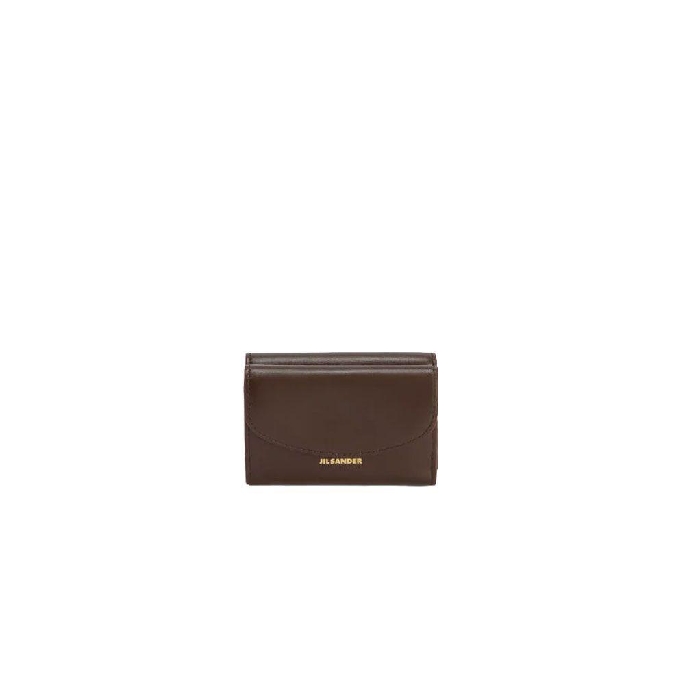 JIL SANDER Cannolo Mini braon ženski kožni novčanik