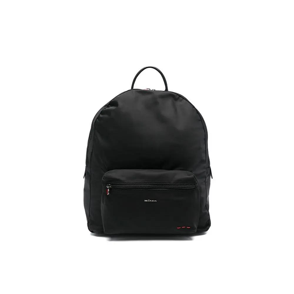 KITON crni muški platneni ruksak