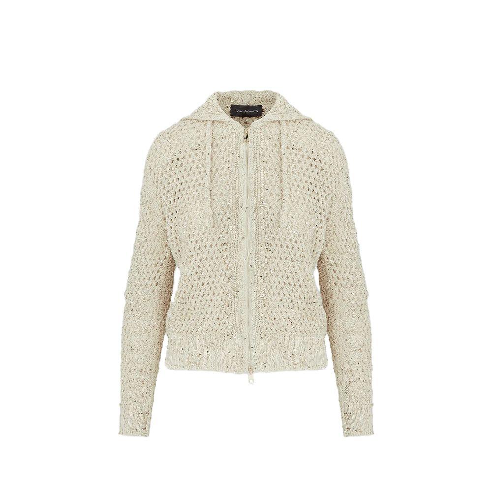 LORENA ANTONIAZZI bež pleteni ženski duks