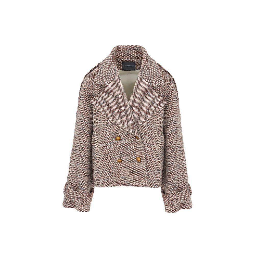 LORENA ANTONIAZZI bordo-bijelo-sivi ženski kaput