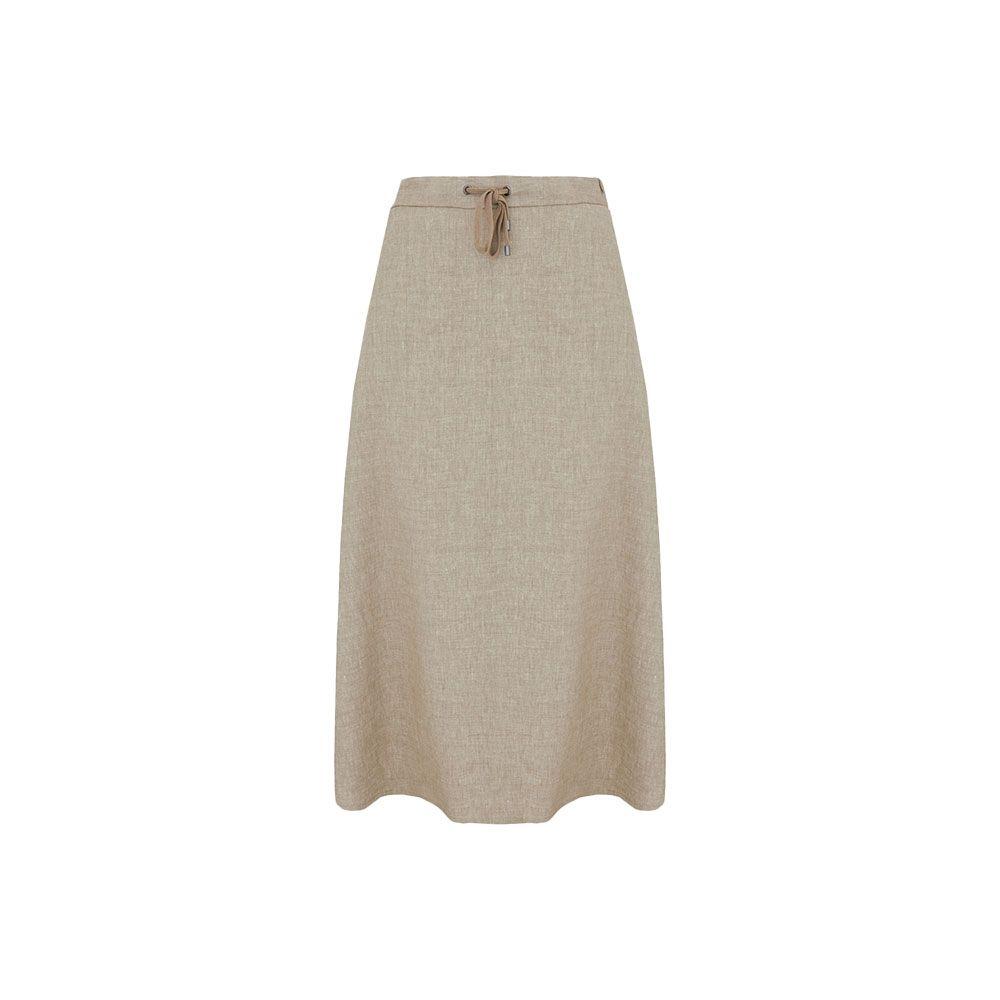 LORENA ANTONIAZZI bež suknja sa lastikom u pojasu