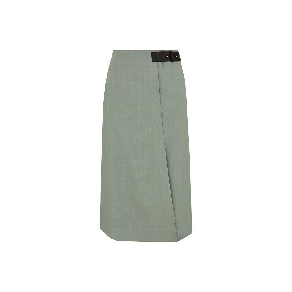 LORENA ANTONIAZZI mint suknja sa braon kožnim kaišem