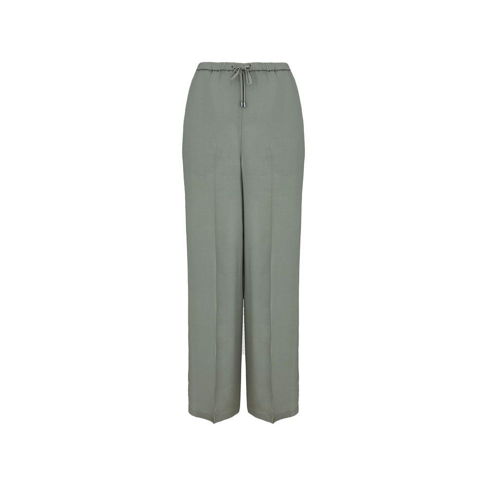 LORENA ANTONIAZZI zelene ženske pantalone od svile