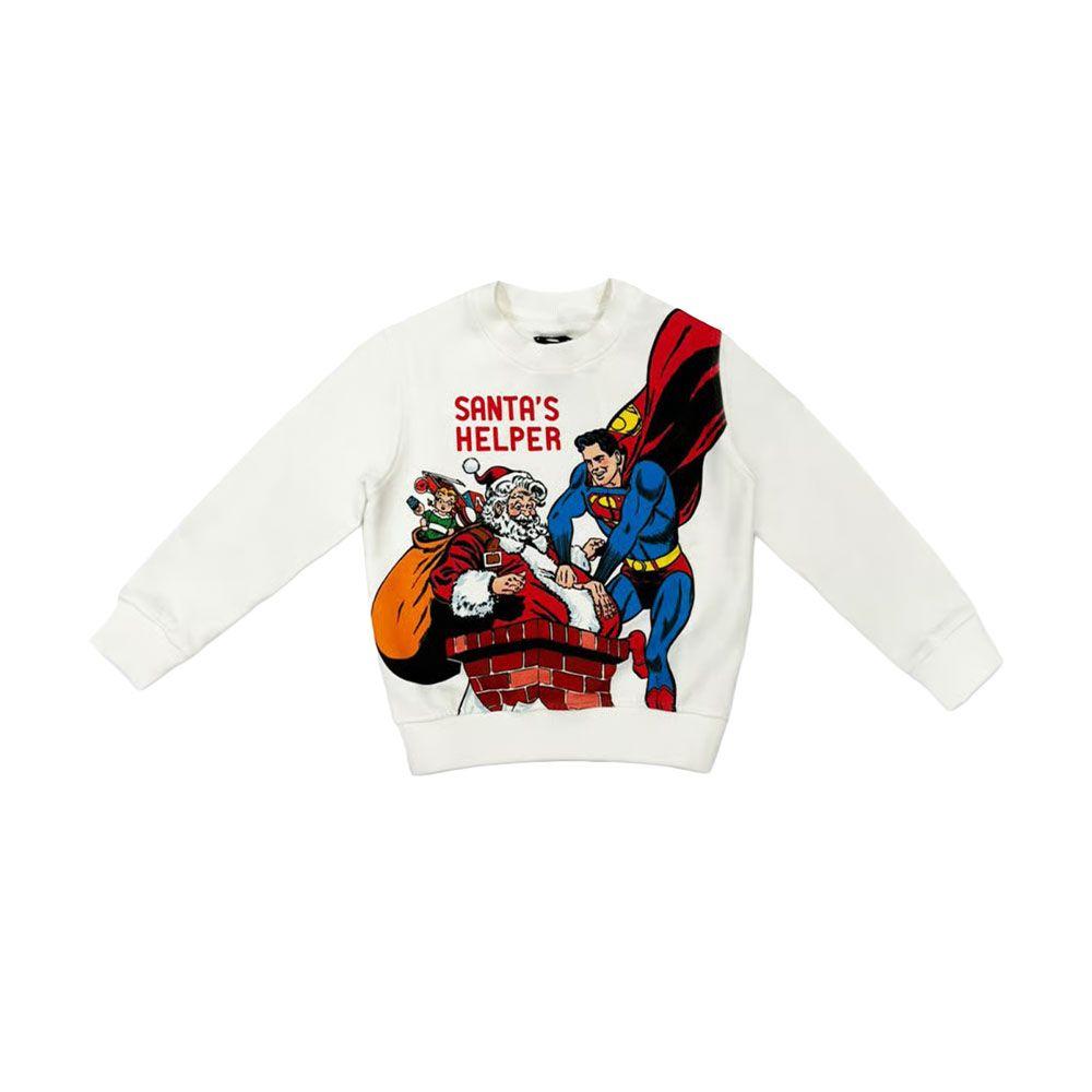 MC2 SAINT BARTH bijeli dječiji SANTA'S HELPER duks