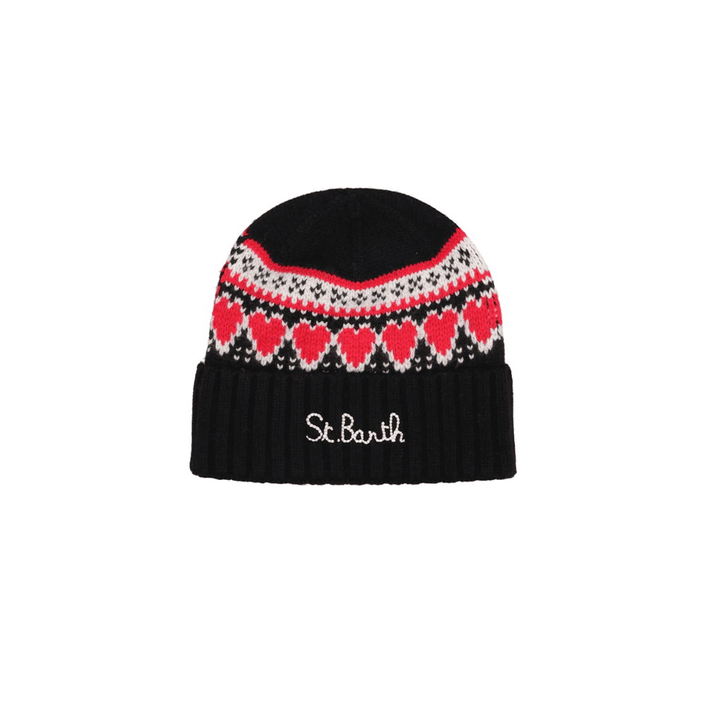 MC2 SAINT BARTH crna kapa sa srcima