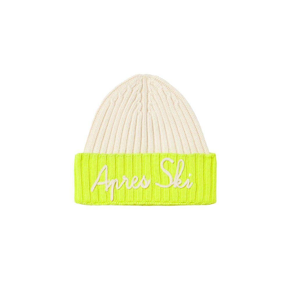 MC2 SAINT BARTH fluo žuta muška pletena kapa