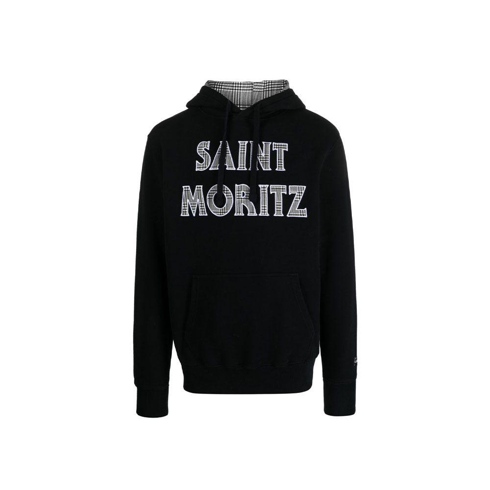 MC2 SAINT BARTH crni muški duks sa kapuljačom