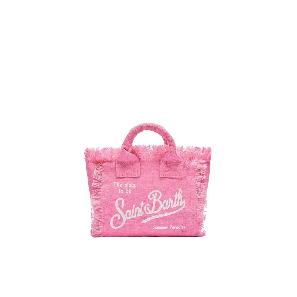 MC2 SAINT BARTH Vanity Mini roza lanena torba