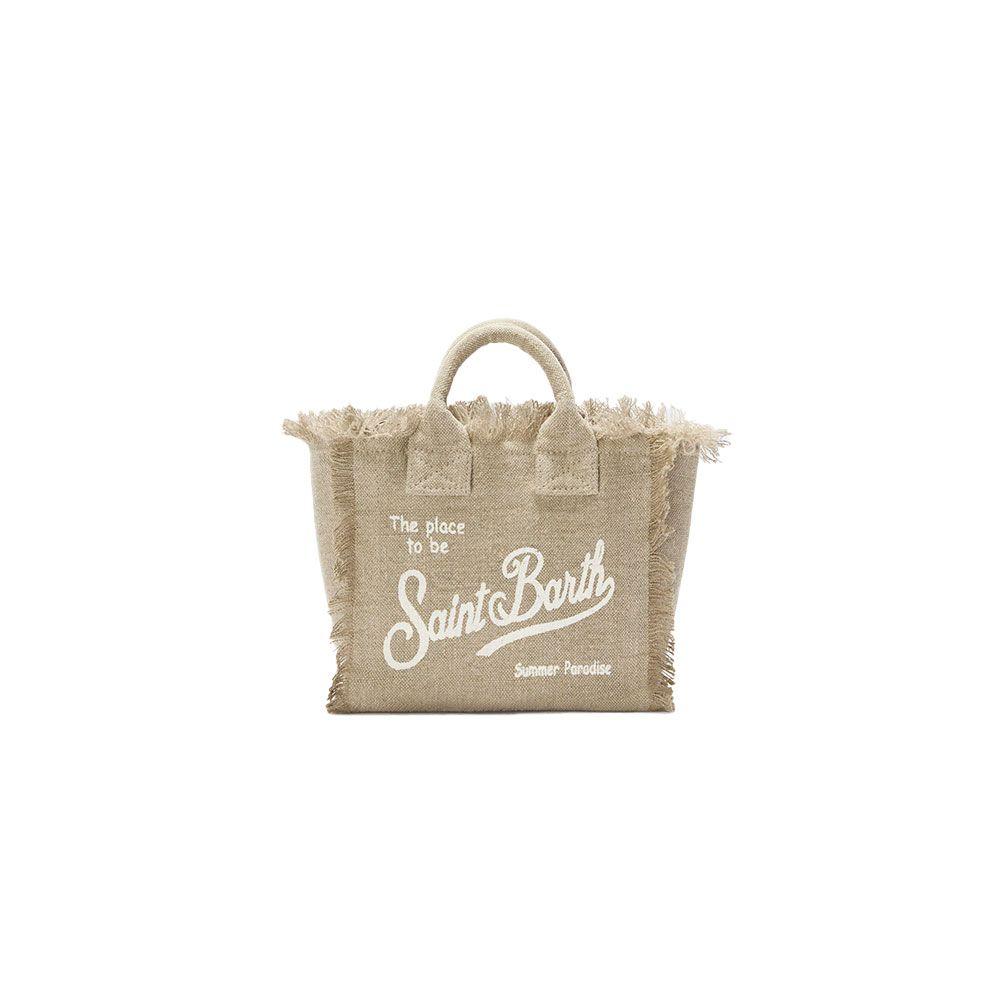 MC2 SAINT BARTH Vanity Mini bež lanena torba